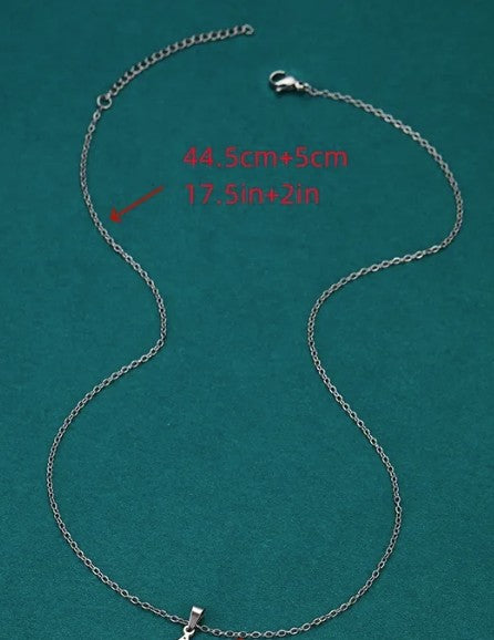 "Faith" Cross & Heart Pendant Necklace